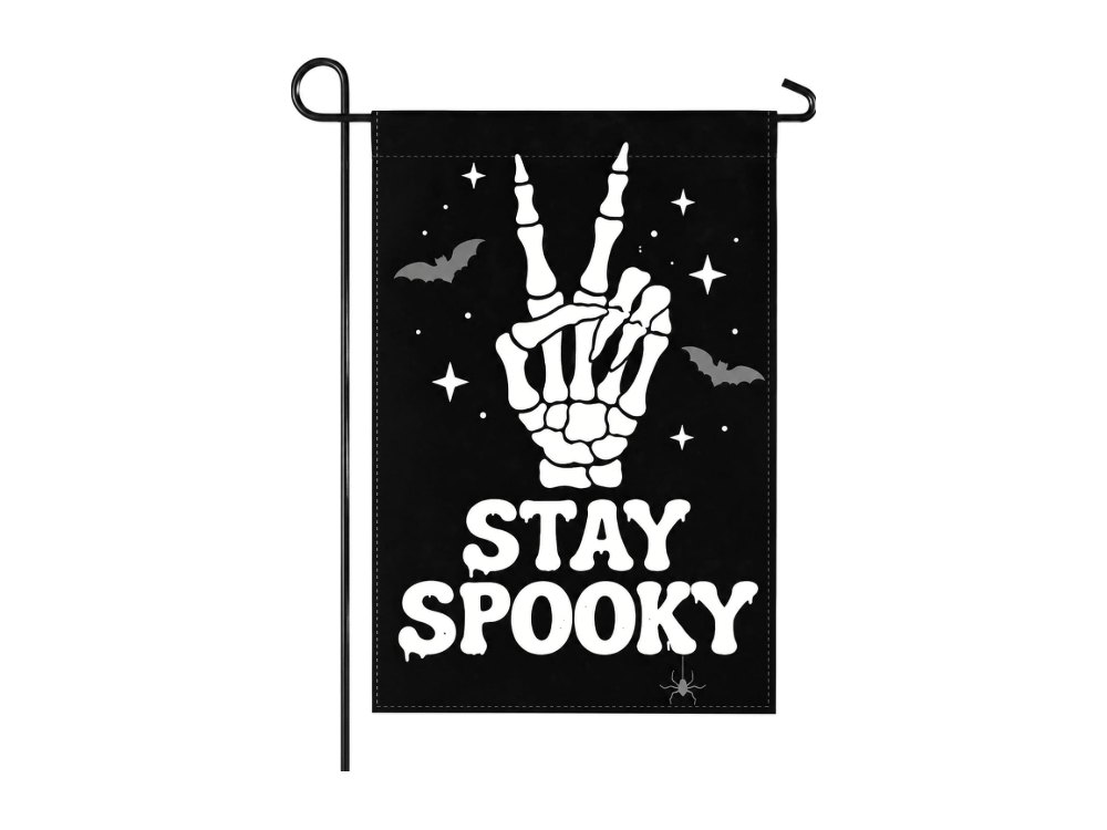 Halloween Decorations Stay Spooky Halloween Garden Flag