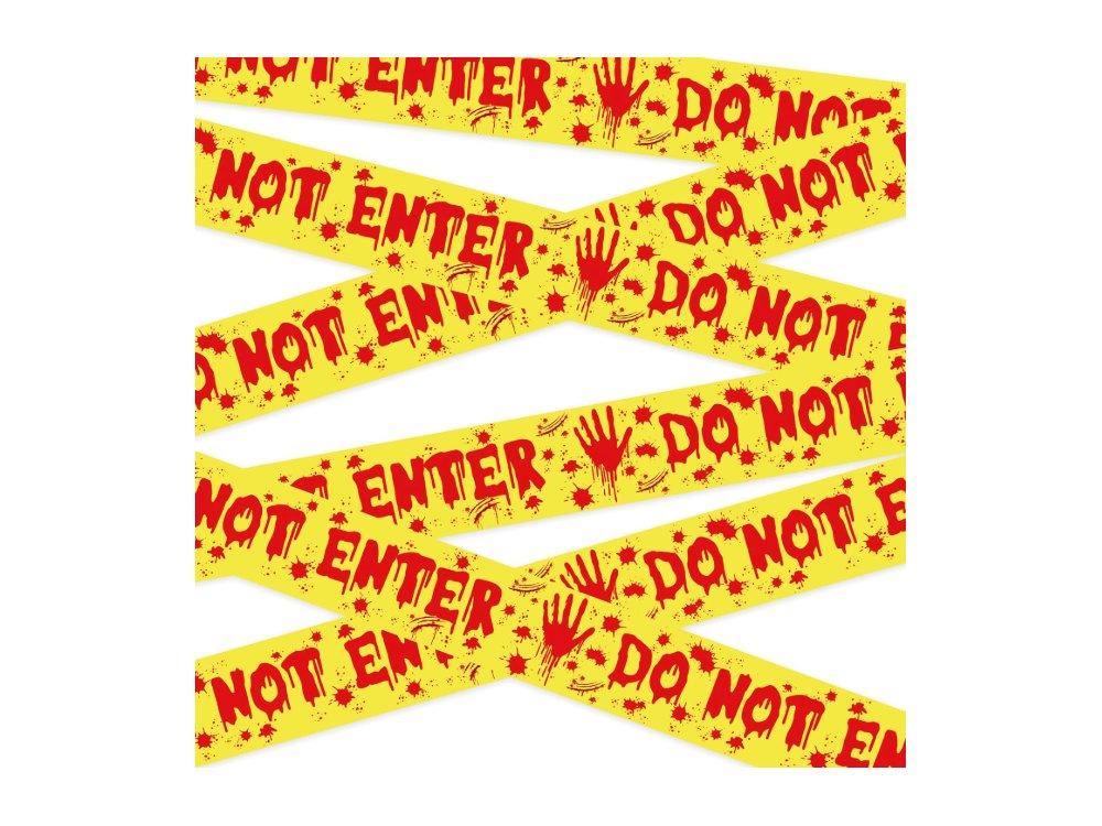 Halloween Party Decorations 3 Inch x 82 FT Fright Tape