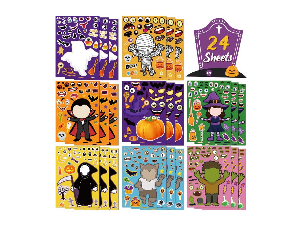 Halloween Party Favors DIY Crafts Stickers for Kids