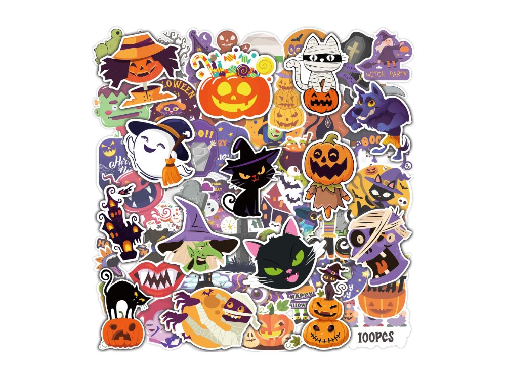 Halloween Stickers 100 PCS Halloween Party Favors