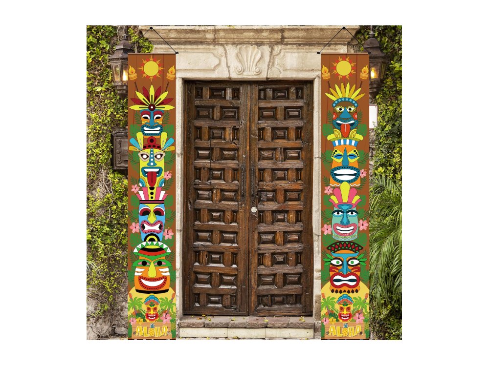 Luau Party Decorations Hawaiian Porch Banner Backdrop Yard