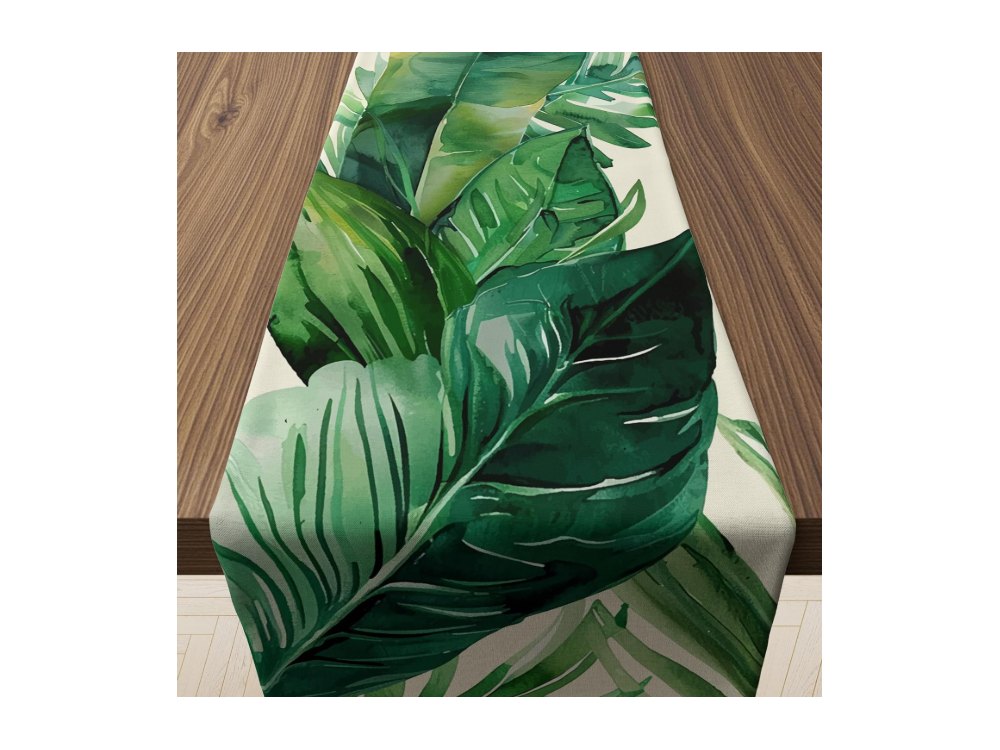 Luau Party Decorations Palm Leaves Table Runner