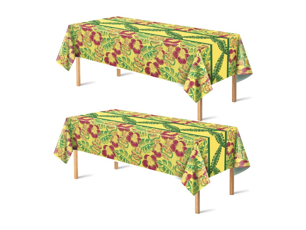 Luau Party Decorations Plastic Tablecloth for Summer Party