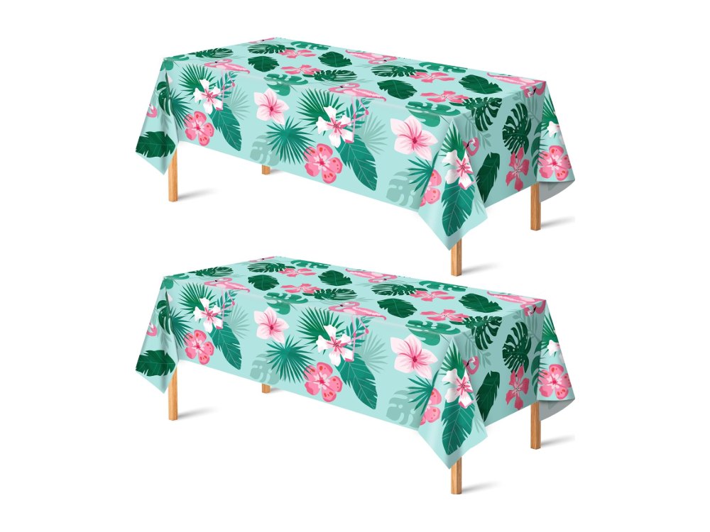Luau Party Decorations Plastic Tablecloth for Tropical Party
