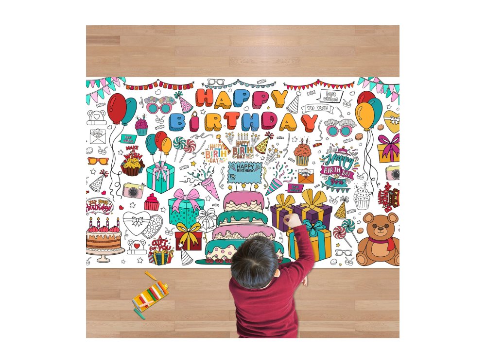 Mothers Day Giant Coloring Poster/Tablecloth
