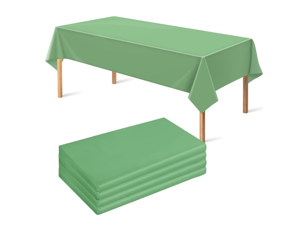 OHOME 3 Pack Sage Green Tablecloth