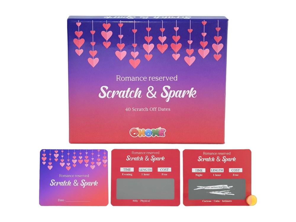 OHOME 40 Scratch Off Date Card