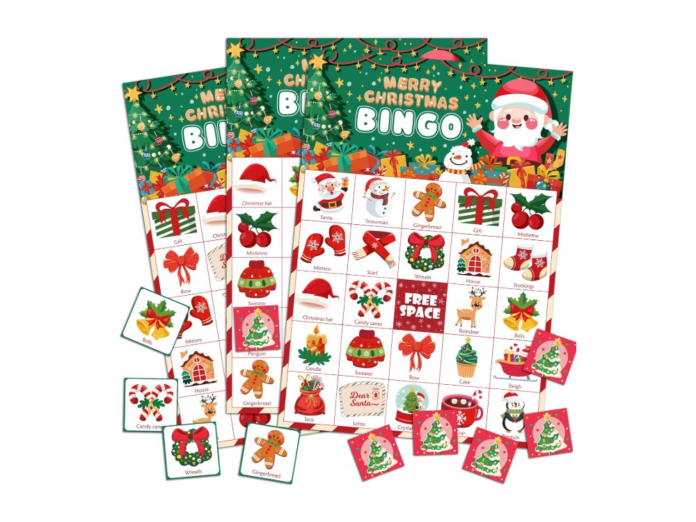 OHOME 500 PCS Christmas Gift Tags with Christmas Bingo