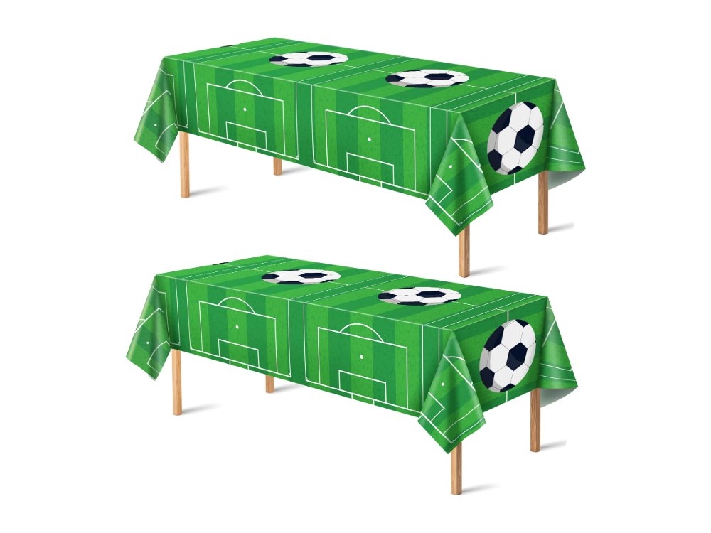 Soccer Party Decorations 2 PCS Soccer Tablecloth