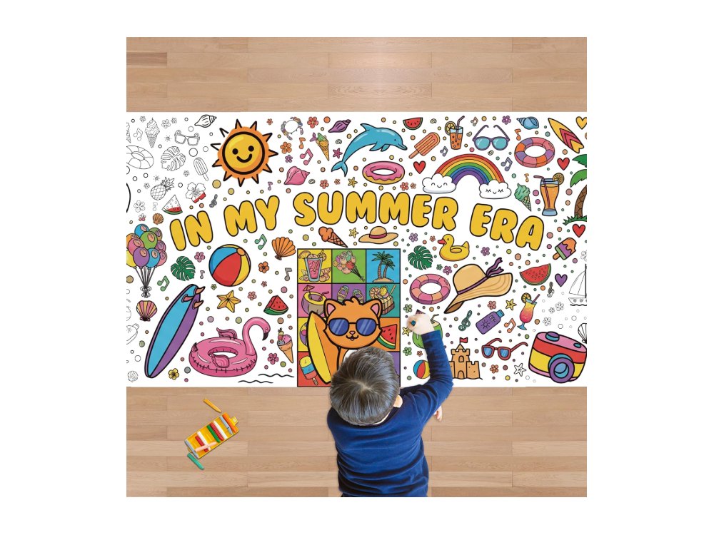 Summer Giant Coloring Poster/Tablecloth