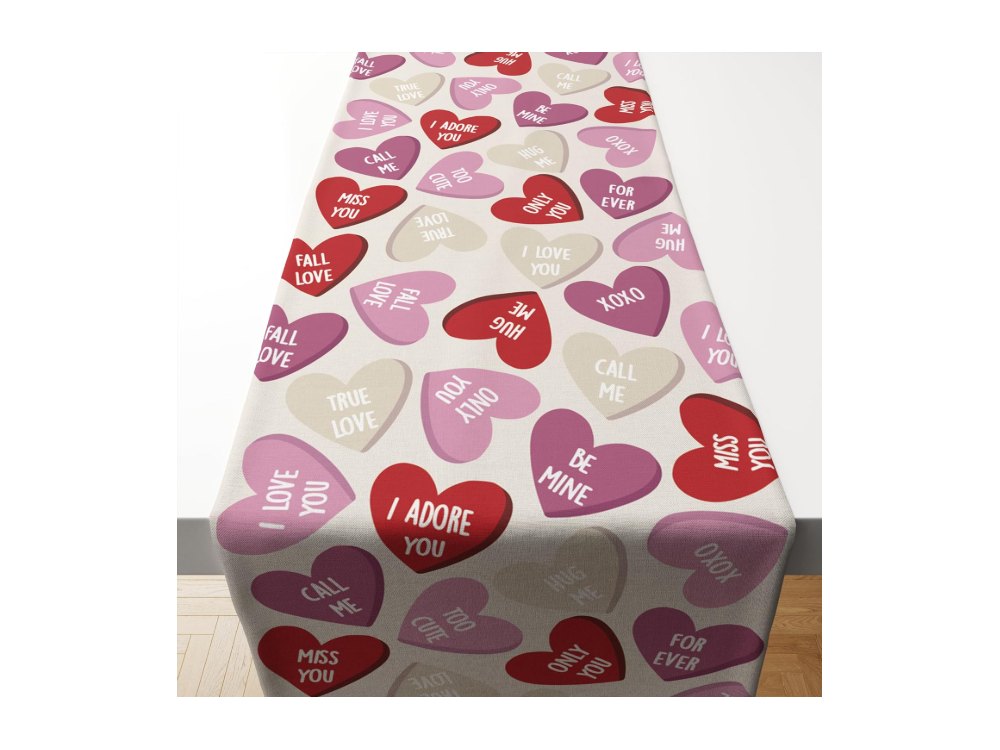 Valentines Day Decorations Valentines Table Runner