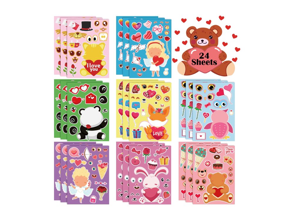 Valentines Stickers Valentines Day Gifts for Kids School
